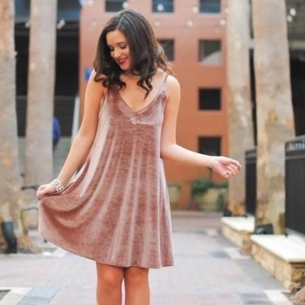 Ten Sixty Sherman Velvet Texture Swing Dress